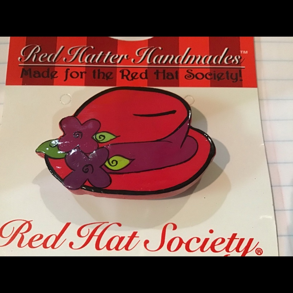 Red hat society pin